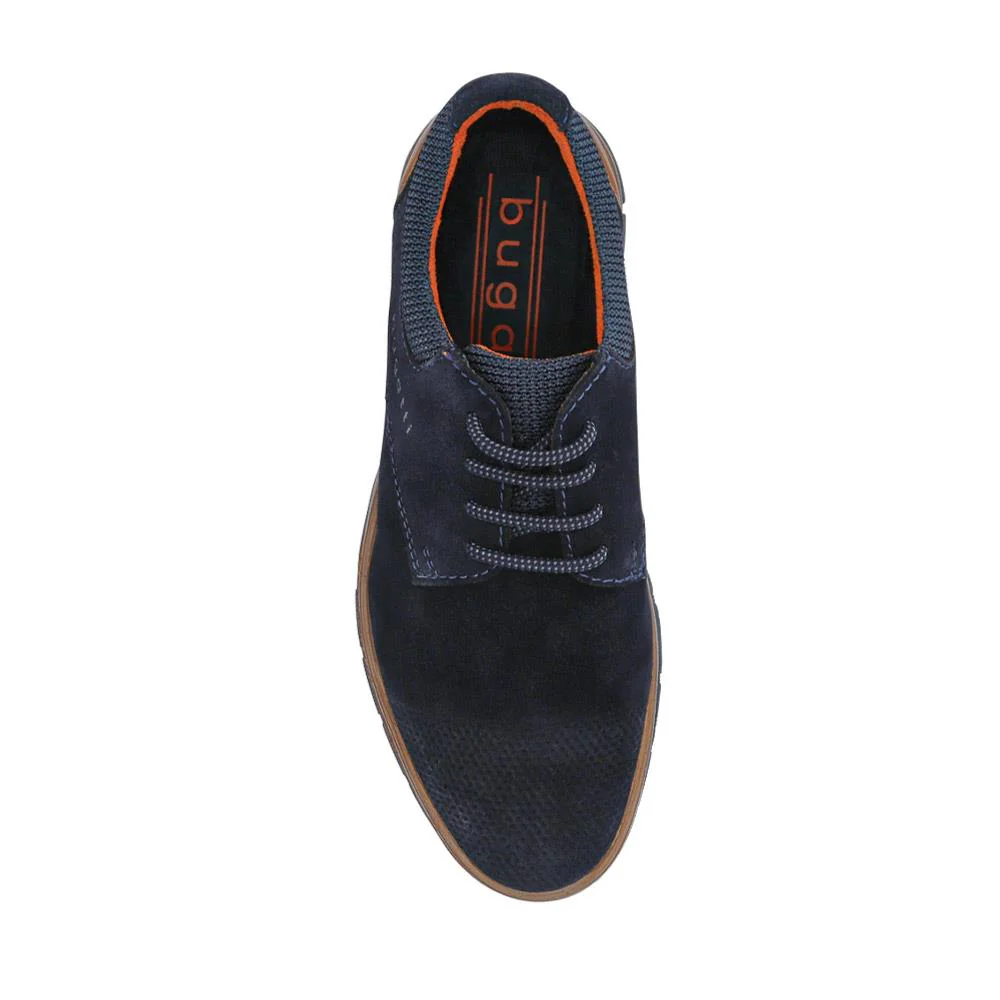 Smart Leather Gripped Shoes - BUG41506 / 326 685 - Navy - Image 4