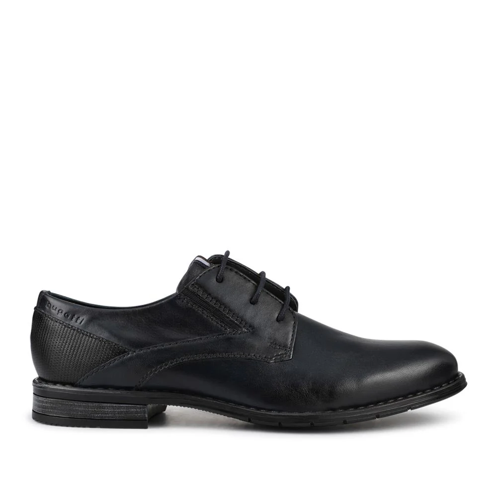 Smart Leather Lace-Up Shoes - BUG42503 / 327 673 - Navy - Image 2