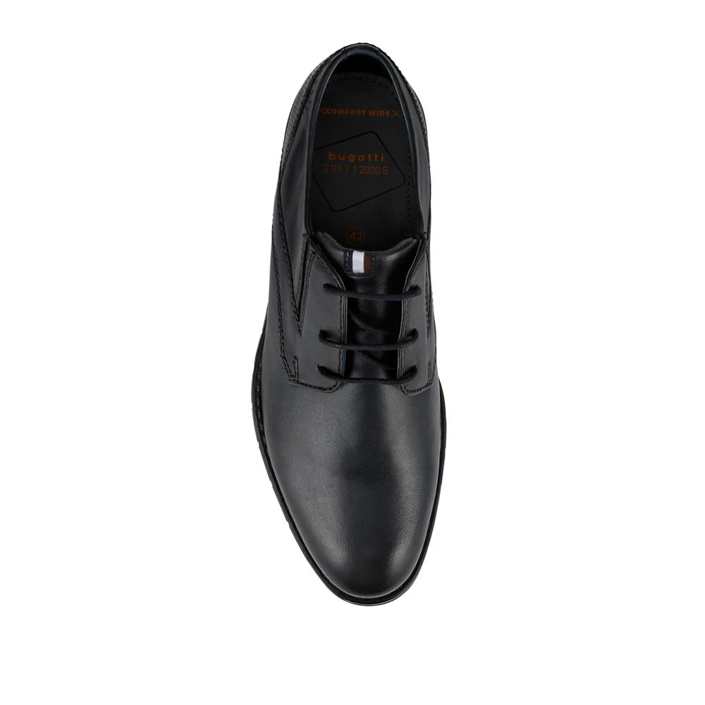 Smart Leather Lace-Up Shoes - BUG42503 / 327 673 - Navy - Image 4