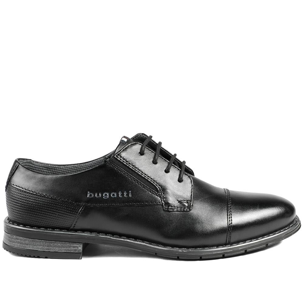 Smart Leather Lace Up Shoes - BUG43501 / 328 751 - Black - Image 3