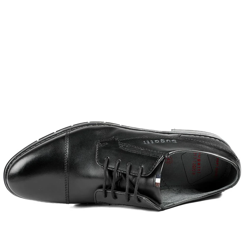 Smart Leather Lace Up Shoes - BUG43501 / 328 751 - Black - Image 5