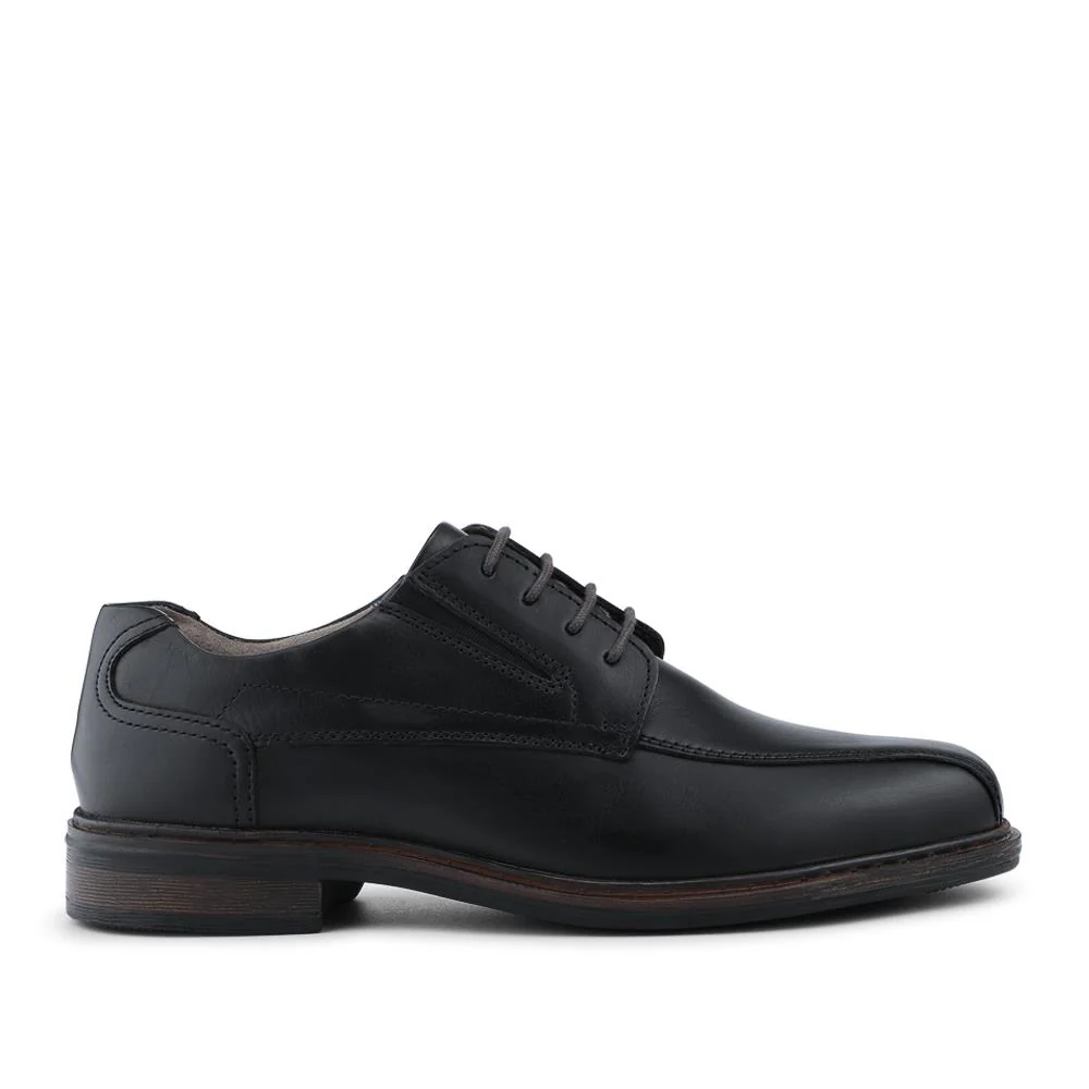 Smart Leather Lace Up Shoes - PARK42041 / 328 190 - Black - Image 2