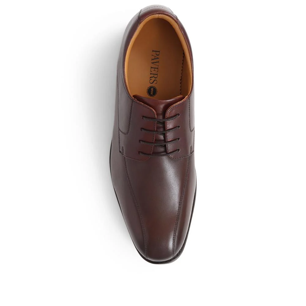 Smart Leather Lace-Up Shoes - PERFO39003 / 325 238 - Brown - Image 5