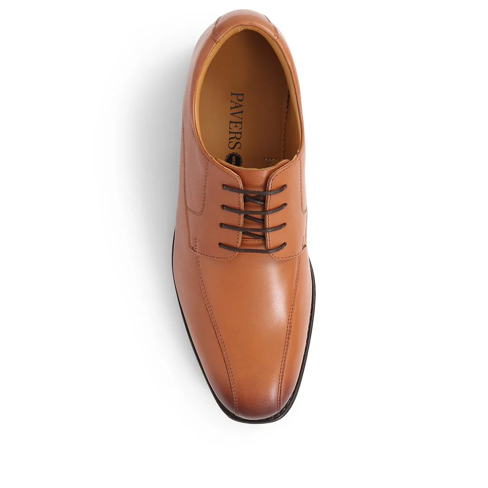 Smart Leather Lace-Up Shoes - PERFO39003 / 325 238 - Tan - Image 5