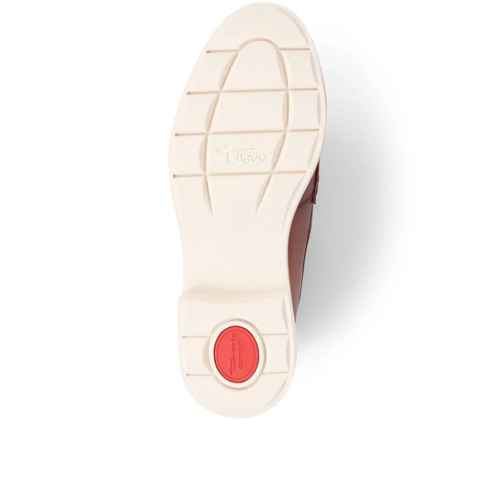 Smart Leather Loafers - JANA39501 / 325 600 - Cognac - Image 4