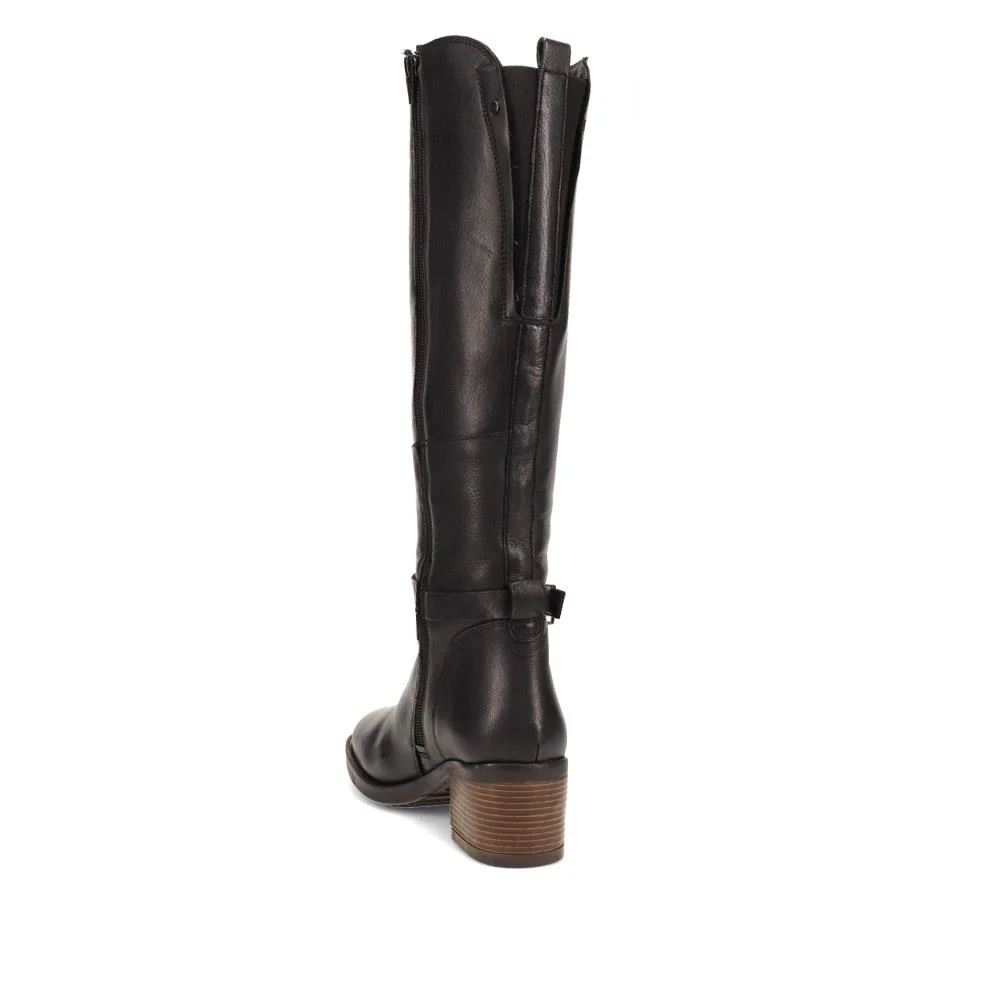 Smart Leather Long Boots - VIROL40011 / 326 488 - Black - Image 3