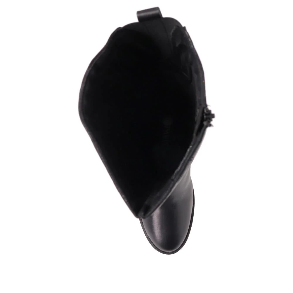 Smart Leather Long Boots - VIROL40011 / 326 488 - Black - Image 5