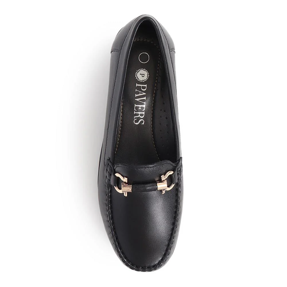 Smart Leather Moccasins - NAP40008 / 326 589 - Black - Image 4