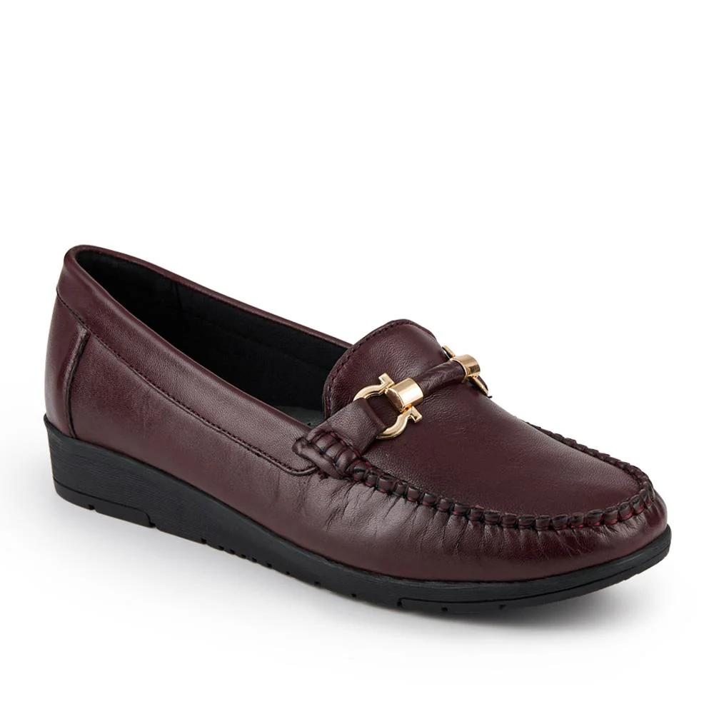 Smart Leather Moccasins - NAP40008 / 326 589 - Burgundy