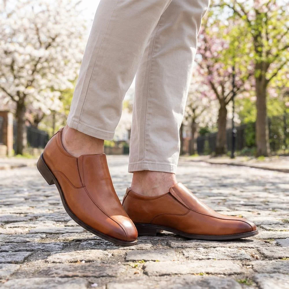 Smart Leather Moccasins - PERFO39001 / 325 237 - Tan - Image 2