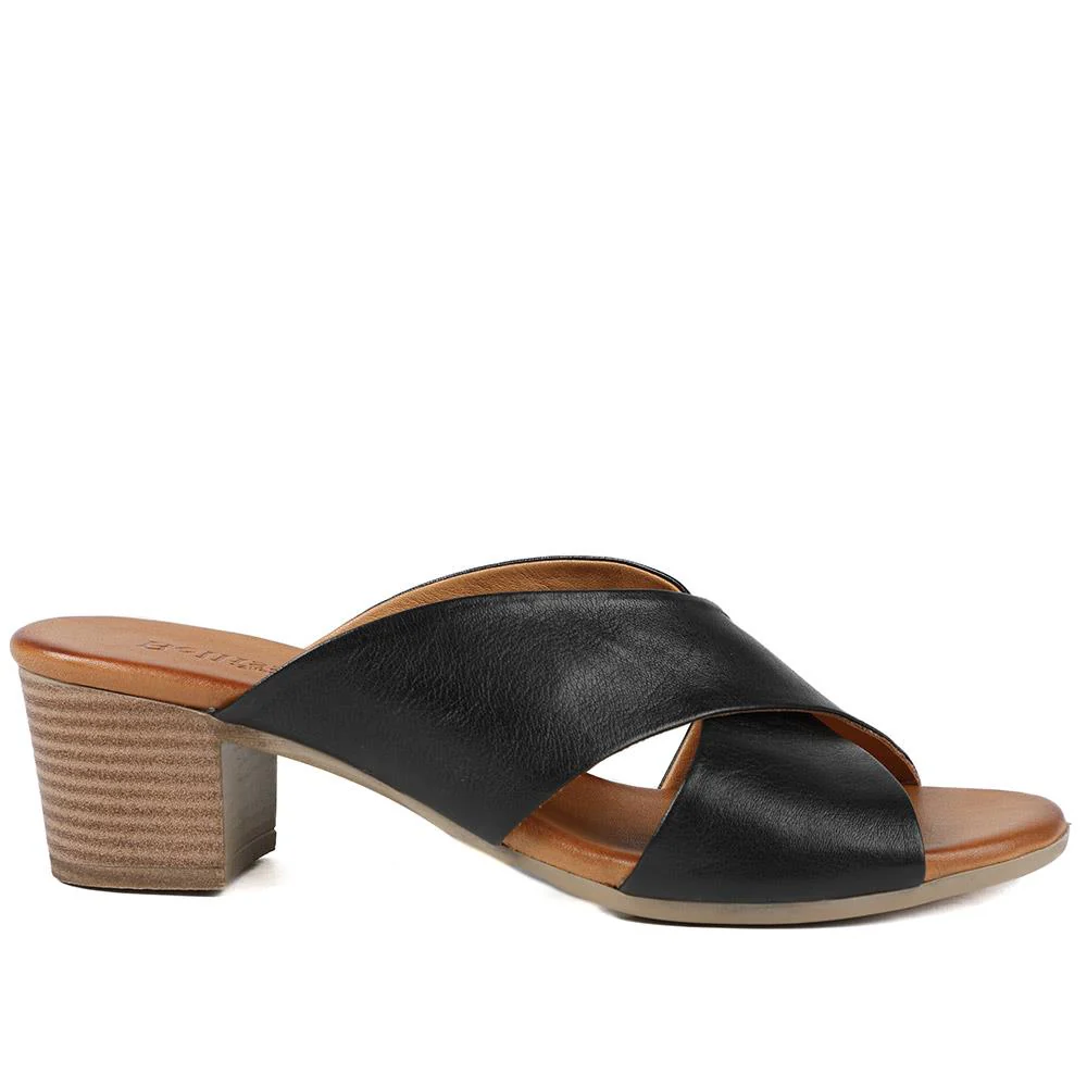 Smart Leather Mules - BELMET41004 / 327 230 - Black - Image 2
