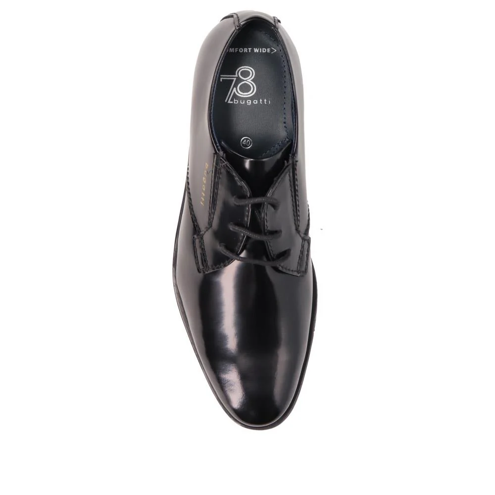 Smart Leather Oxford Shoes - BUG40521 / 326 007 - Black - Image 5