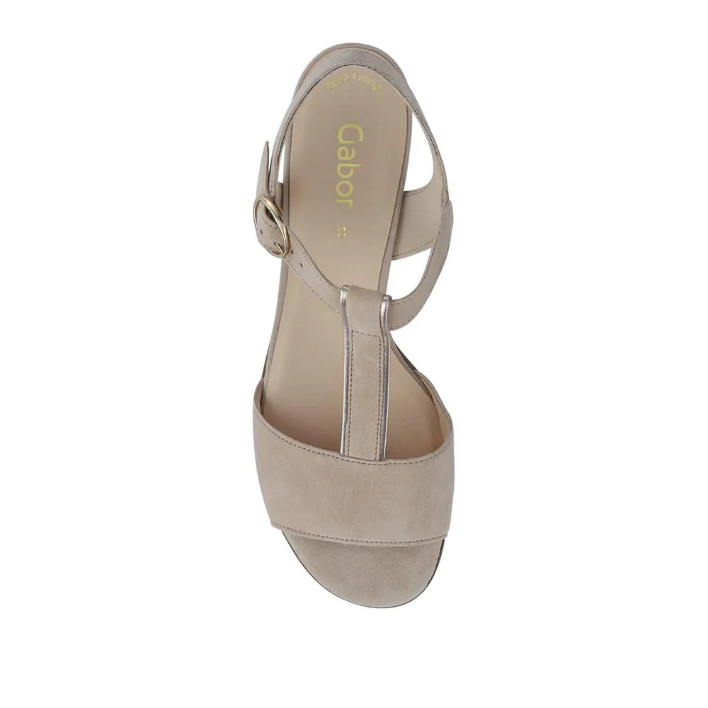Mead Gabor Smart Leather Sandals - GAB41528 / 327 036 - Beige - Image 4