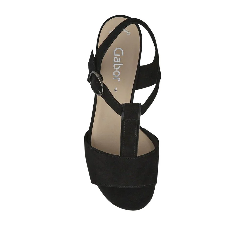 Mead Gabor Smart Leather Sandals - GAB41528 / 327 036 - Black - Image 4