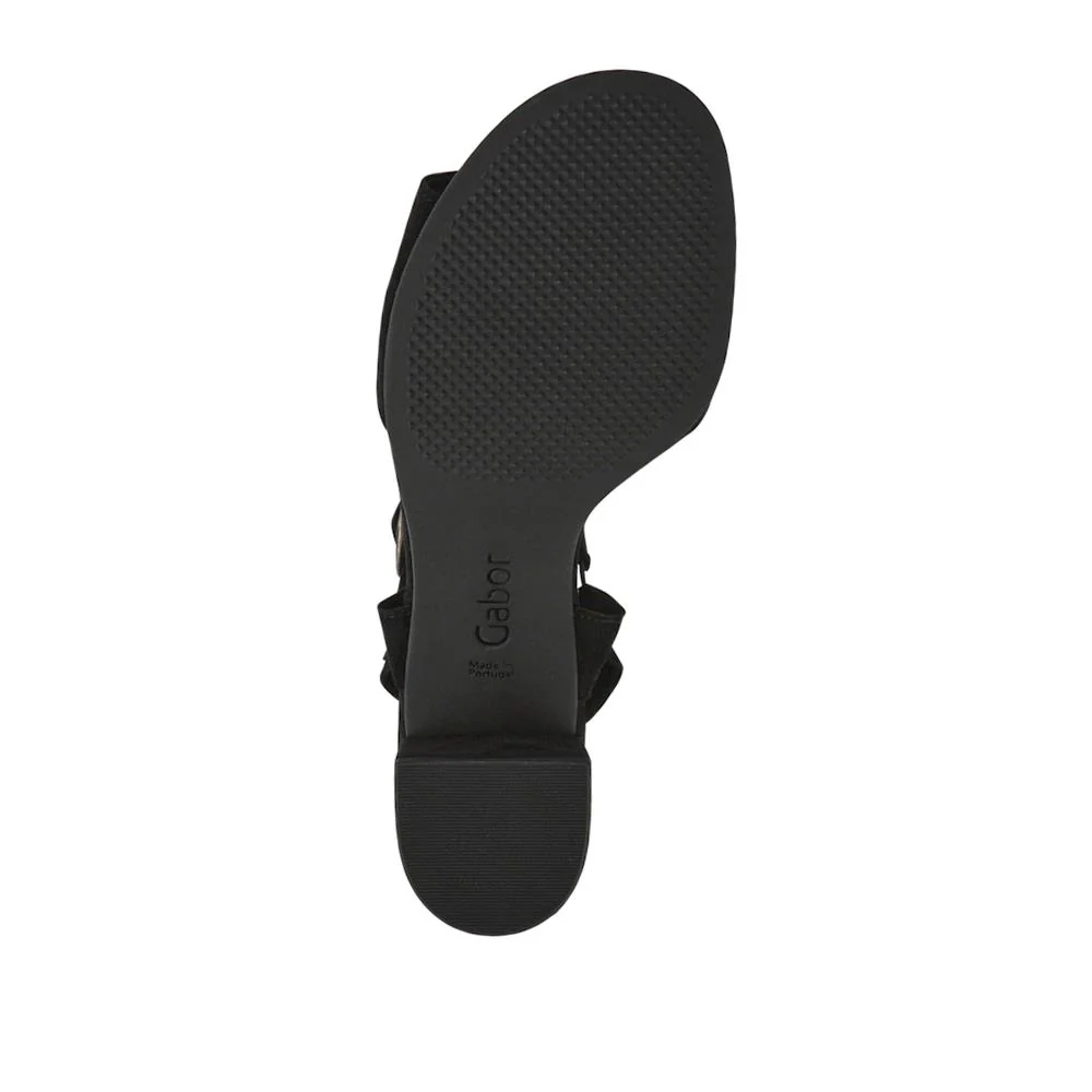 Mead Gabor Smart Leather Sandals - GAB41528 / 327 036 - Black - Image 6