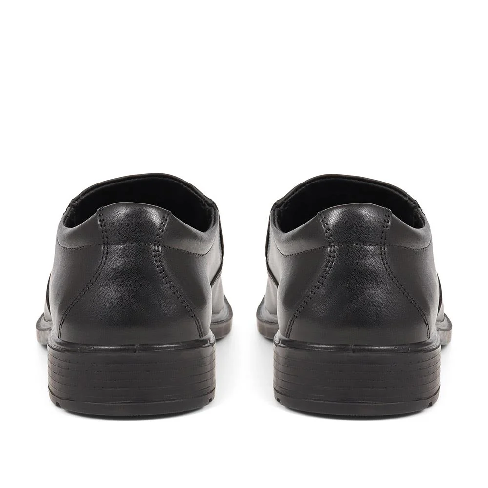 Smart Leather Slip-On Shoes - DDIN37005 / 323 356 - Black - Image 3