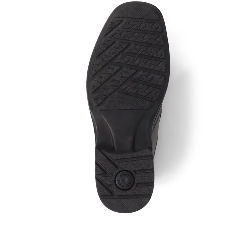 Smart Leather Slip-On Shoes - DDIN37005 / 323 356 - Black - Image 4