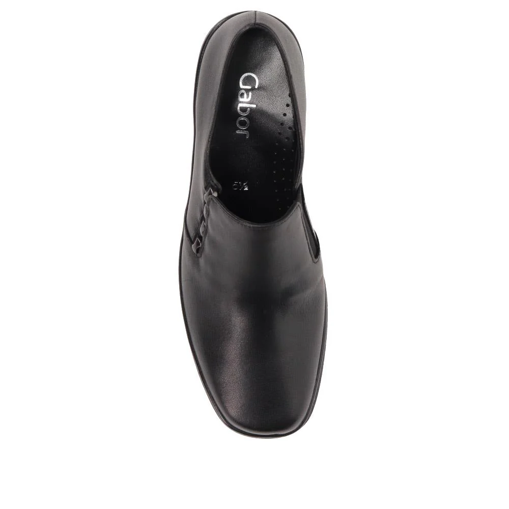 Smart Leather Slip-On Shoes - GAB40526 / 326 085 - Black - Image 5