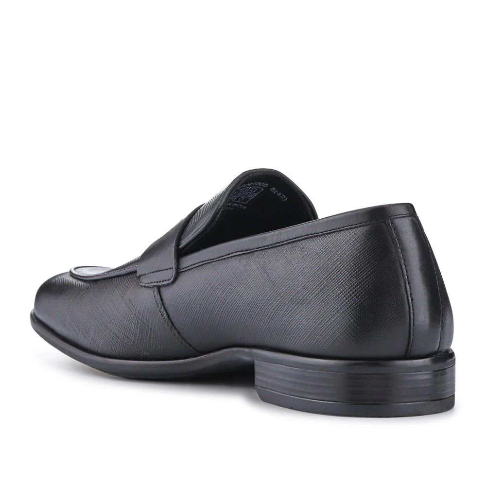Smart Leather Slip-On Shoes - PERFO41000 / 327 384 - Black - Image 3