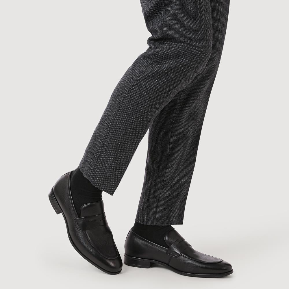 Smart Leather Slip-On Shoes - PERFO41000 / 327 384 - Black - Image 5