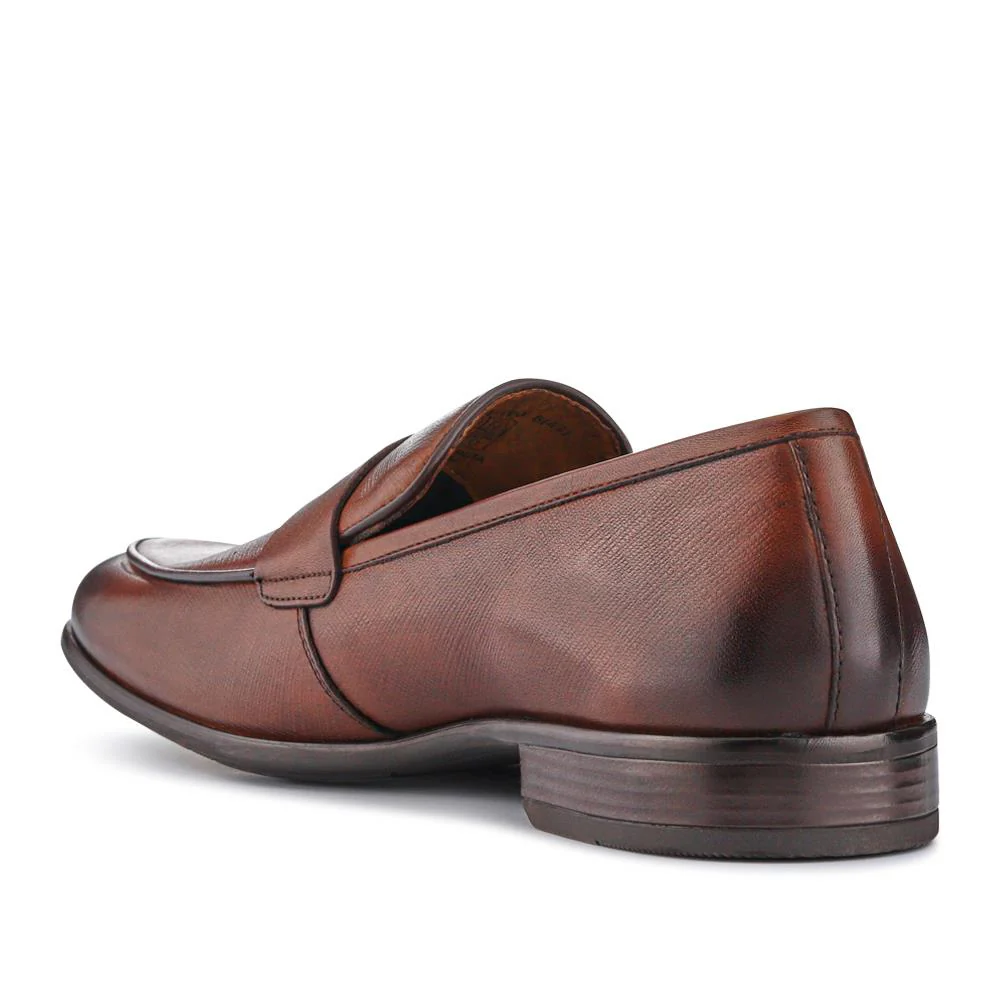Smart Leather Slip-On Shoes - PERFO41000 / 327 384 - Brown - Image 3
