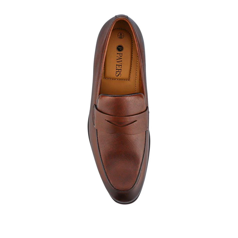 Smart Leather Slip-On Shoes - PERFO41000 / 327 384 - Brown - Image 4