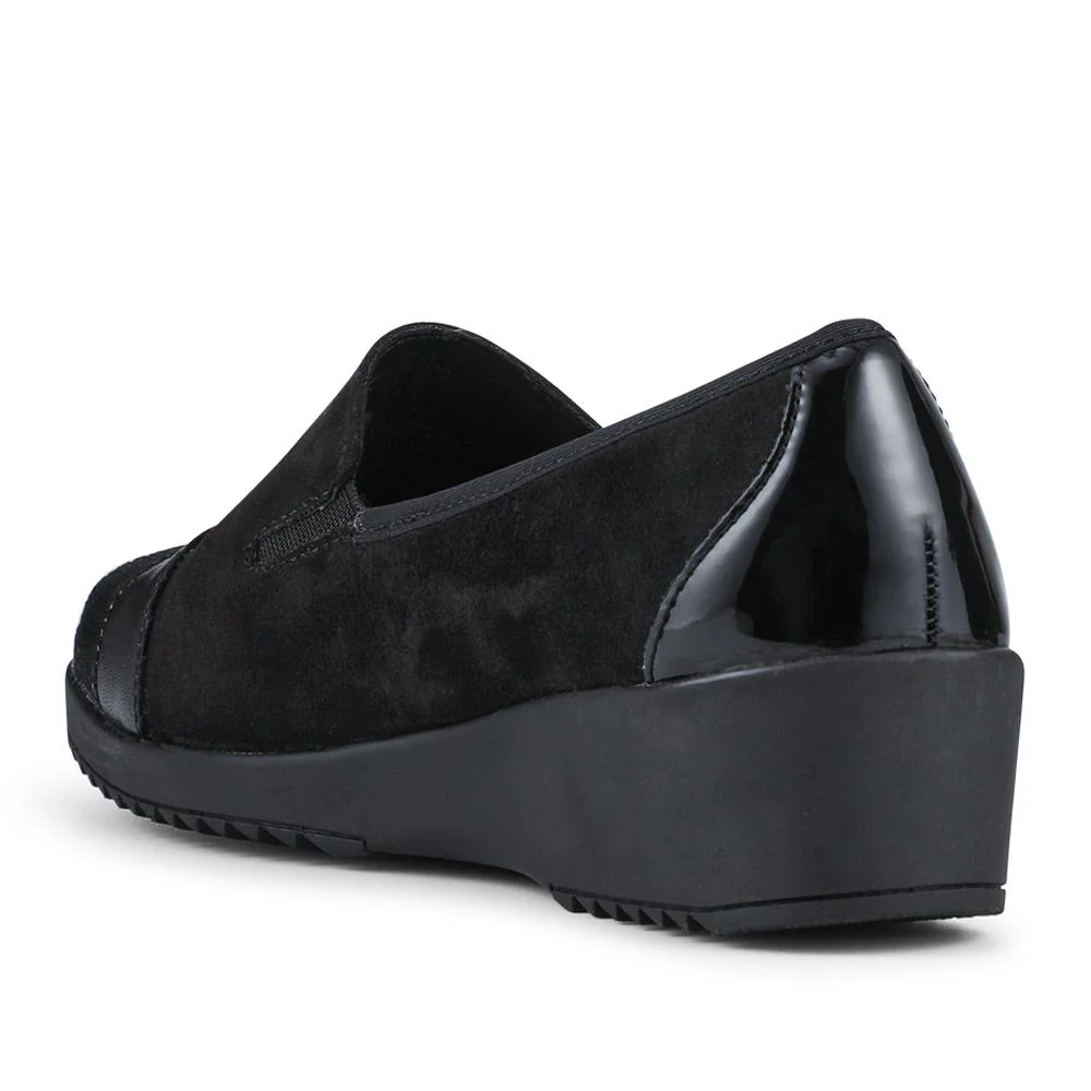 Smart Leather Slip-On Shoes - SERVI42002 / 328 006 - Black - Image 3