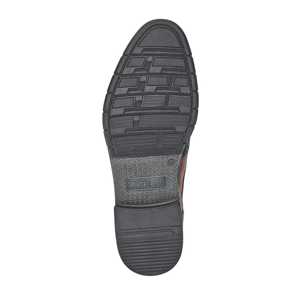 Smart Leather Wingtip Shoes - BUG41500 / 326 717 - Brown - Image 5