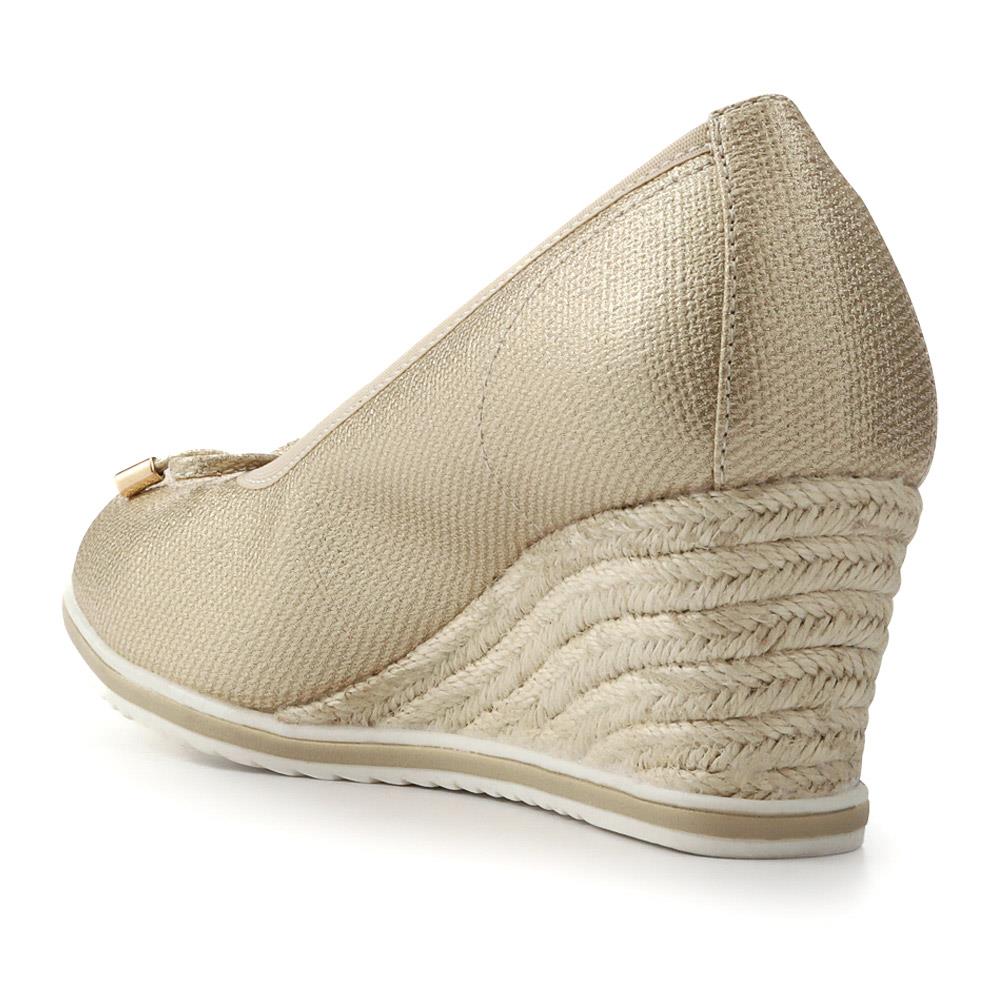 Smart Memory Foam Espadrilles - WBINS41022 / 327 180 - Soft Gold - Image 3