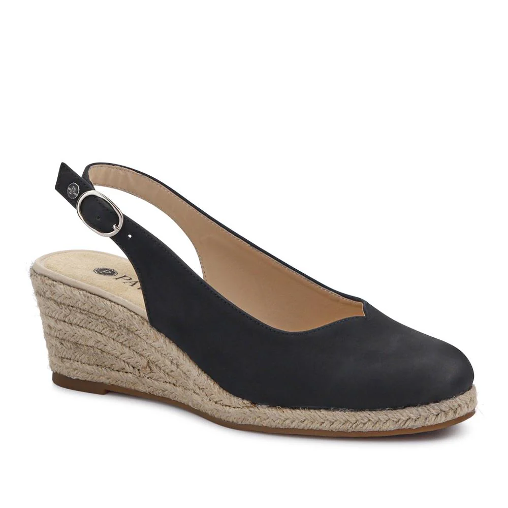 Smart Slingback Espadrilles - WBINS41021 / 327 179 - Black