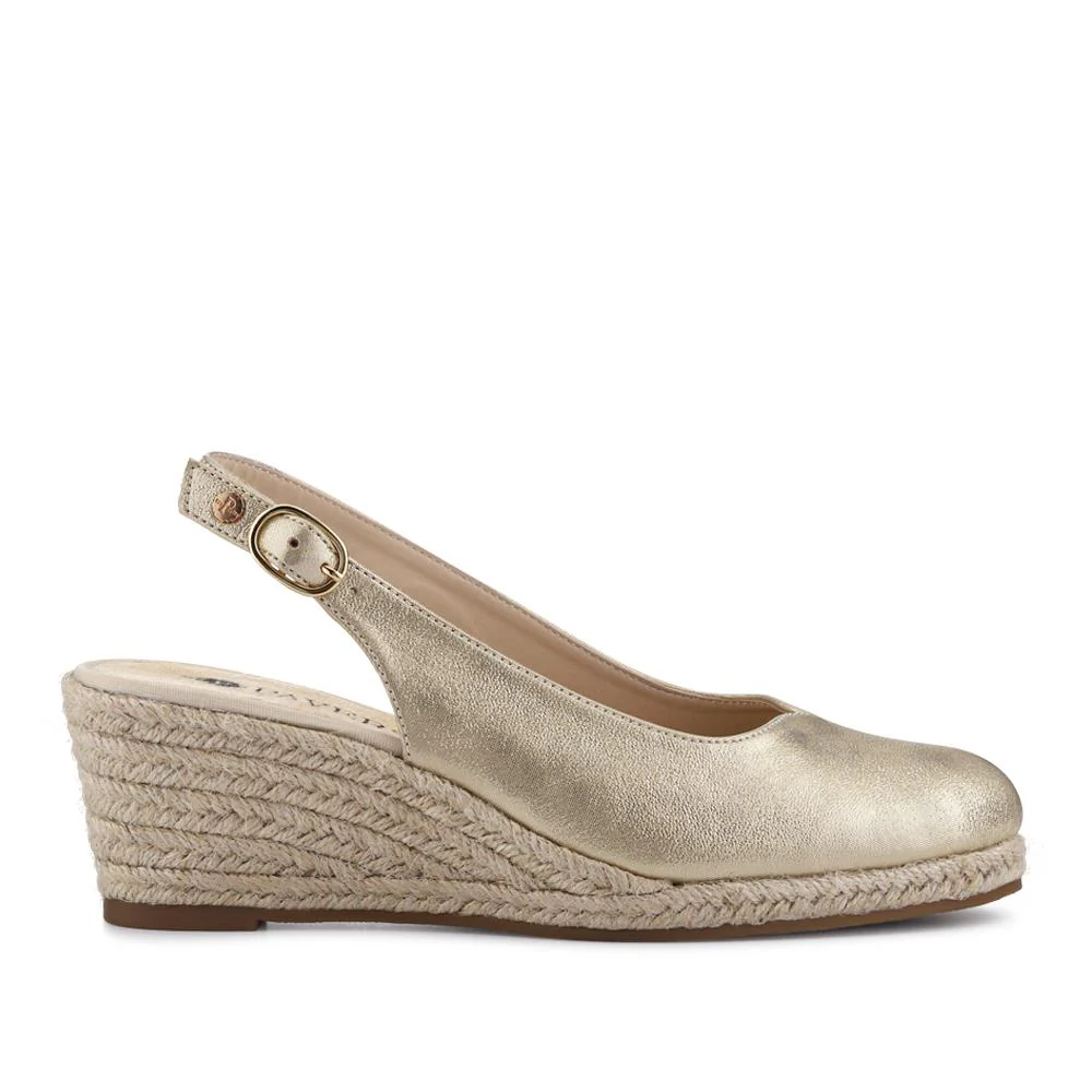 Smart Slingback Espadrilles - WBINS41021 / 327 179 - Gold - Image 2