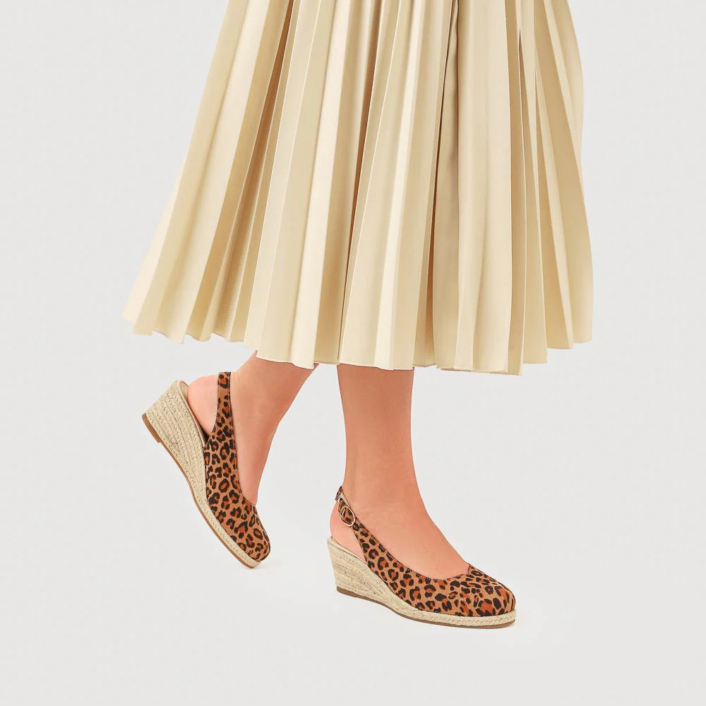 Smart Slingback Espadrilles - WBINS41021 / 327 179 - Leopard - Image 5