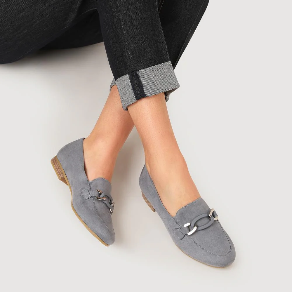 Smart Slip On Loafers - JANSP39015 / 324 891 - Light Blue - Image 4