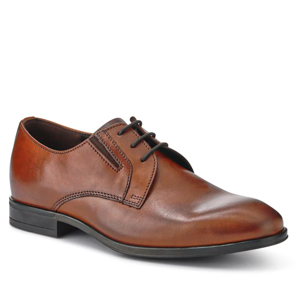 Smart Wide-Fit Leather Lace-Up Shoes - ITAR41006 / 327 174