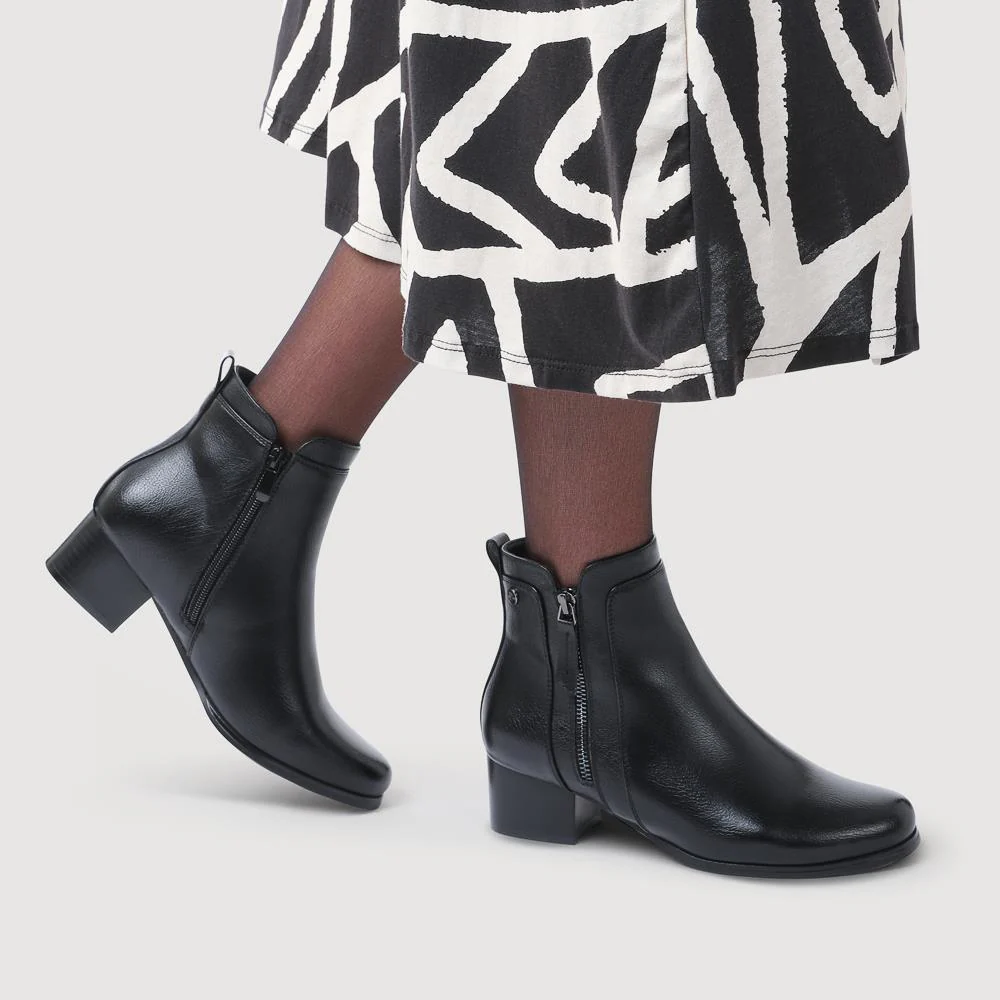 Smart Zip-Fastening Boots - WK42006 / 327 939 - Black - Image 5