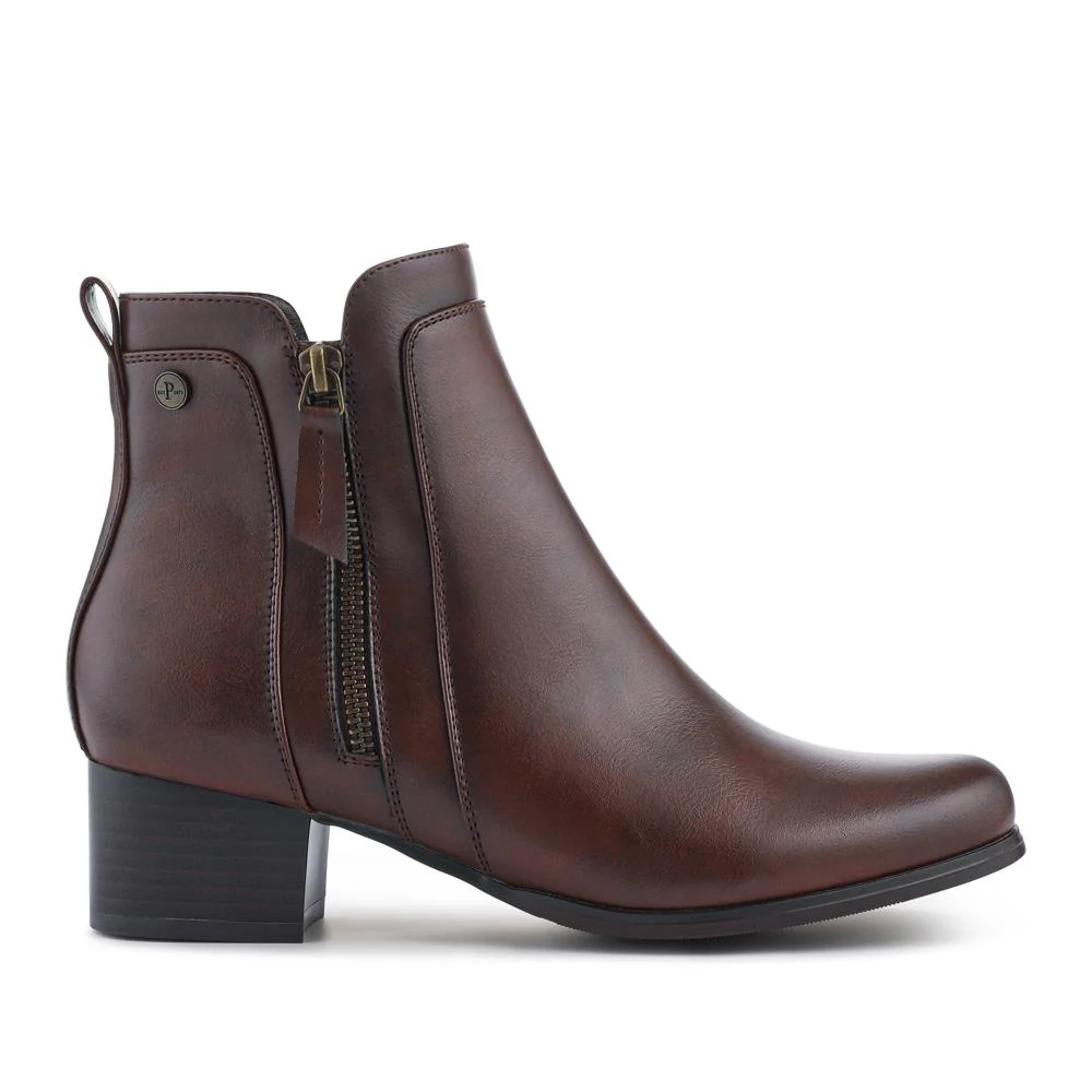 Smart Zip-Fastening Boots - WK42006 / 327 939 - Brown - Image 3