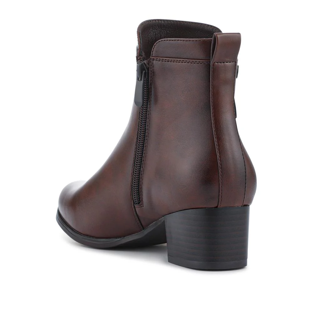 Smart Zip-Fastening Boots - WK42006 / 327 939 - Brown - Image 4