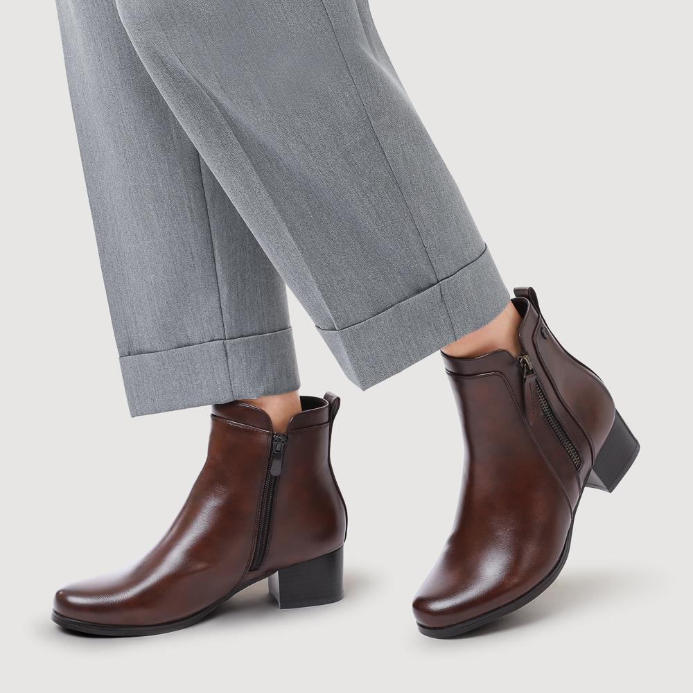 Smart Zip-Fastening Boots - WK42006 / 327 939 - Brown - Image 6
