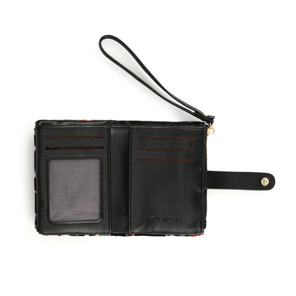 Snap-Fasten Fashionable Bi-Fold Purse - PRETT42012 / 328 278 - Floral - Image 3