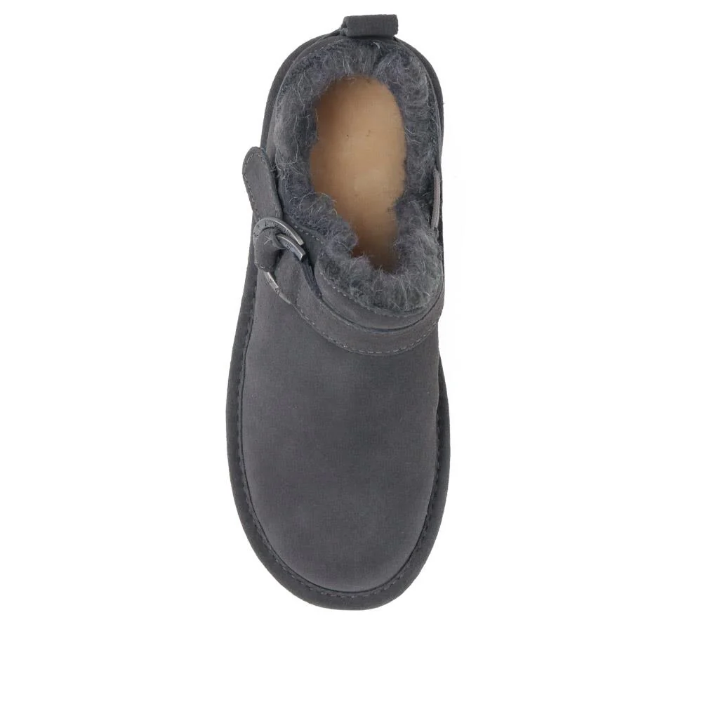Soft Buckle-Detailed Ankle Boots - EDNB40030 / 326 895 - Grey - Image 5