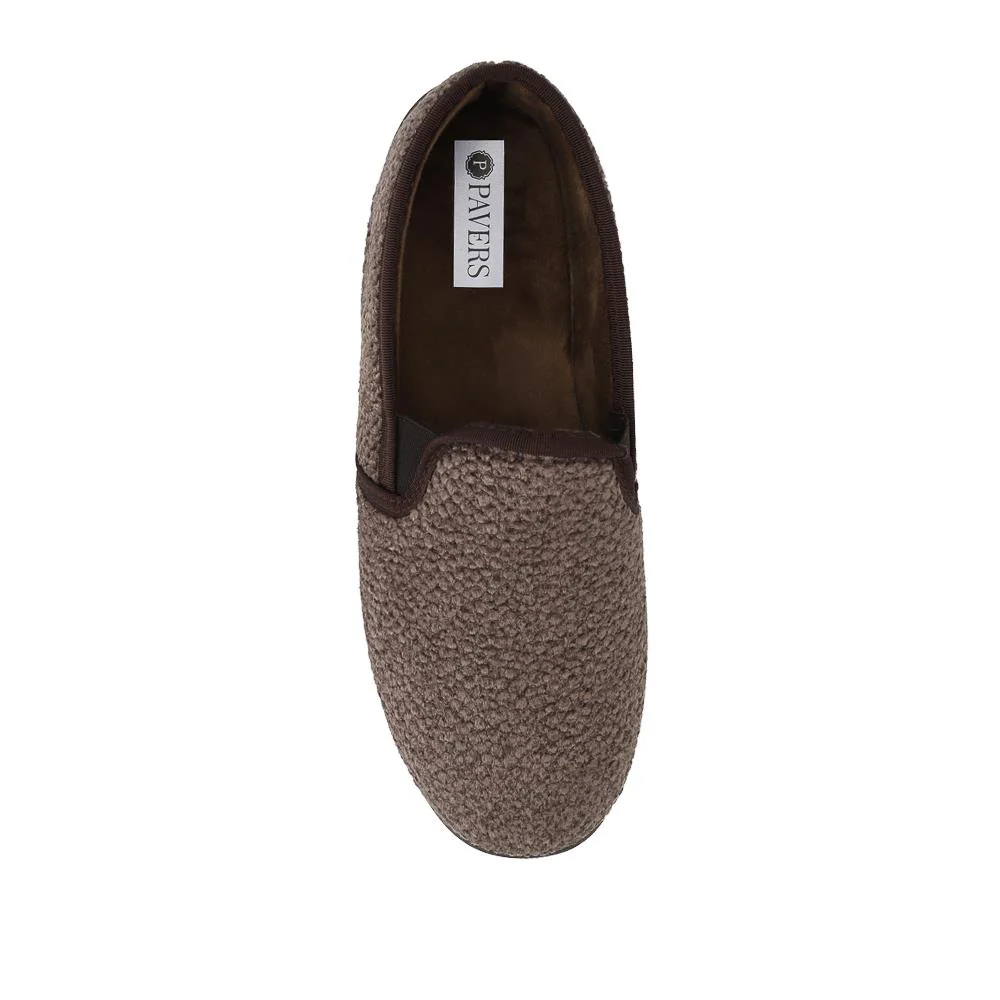 Soft Cushioning Full Slippers With Grip Sole - BONAD42003 / 328 238 - Brown - Image 4