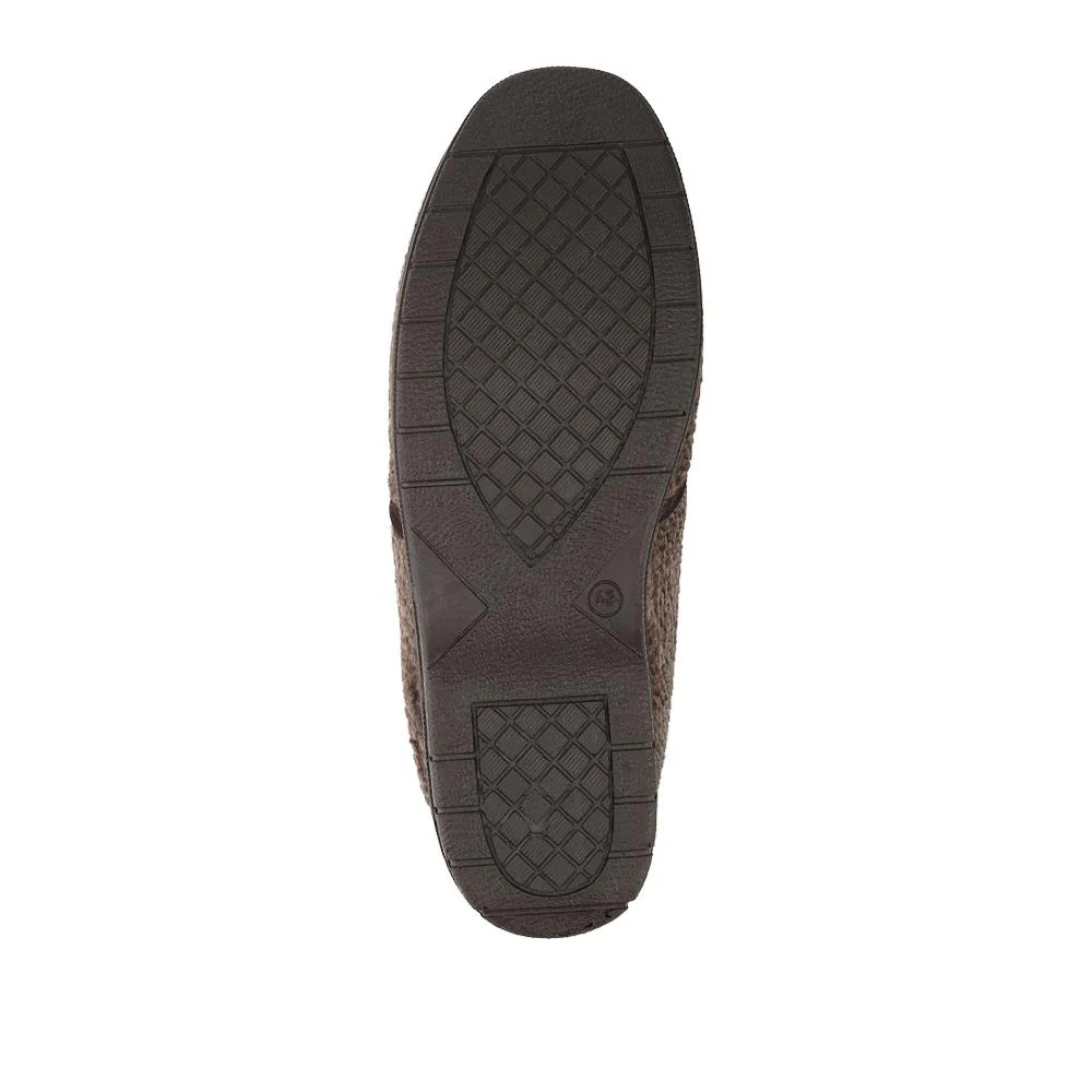 Soft Cushioning Full Slippers With Grip Sole - BONAD42003 / 328 238 - Brown - Image 5