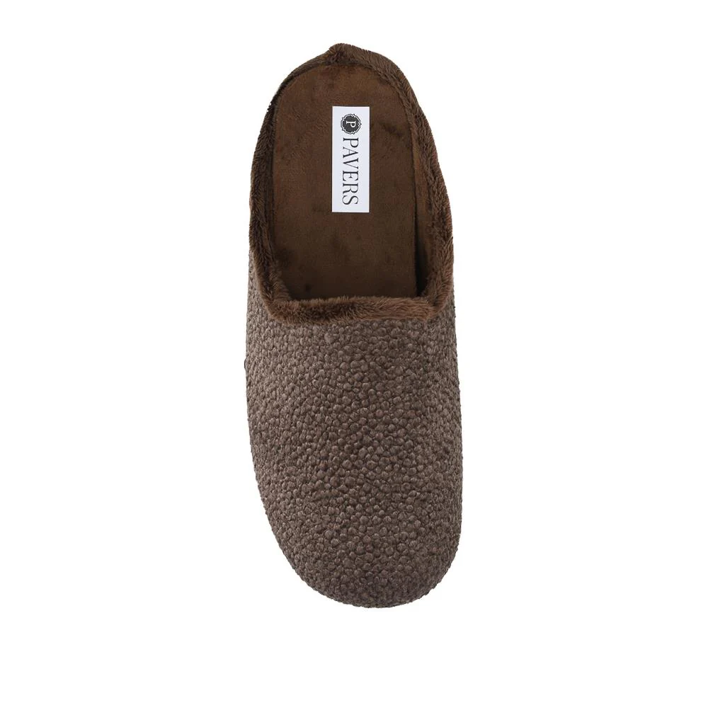 Soft Cushioning Mule Slippers With Grip Sole - BONAD42002 / 328 236 - Brown - Image 4