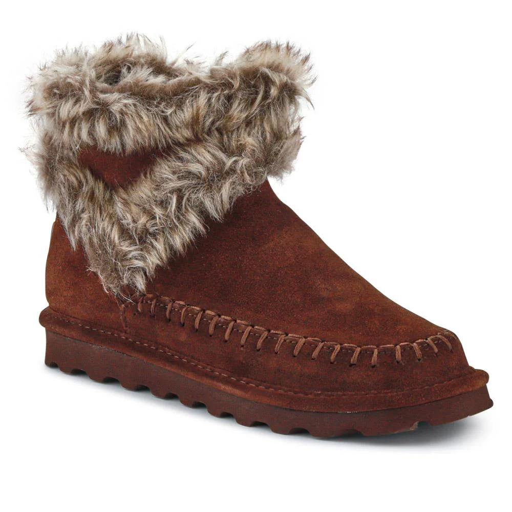 Soft Faux-Fur-Cuffed Ankle Boots - EDNB40050 / 326 902