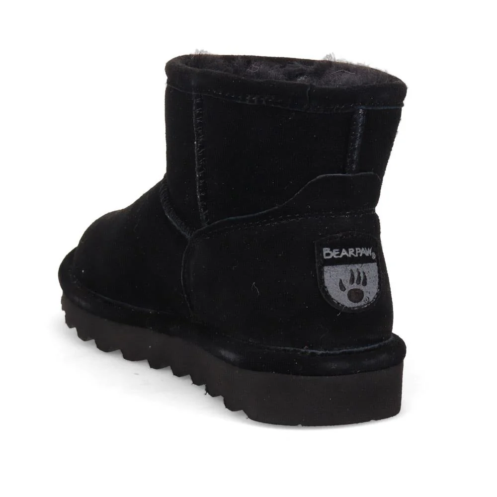 Soft, Faux-Fur-Lined Ankle Boots - EDNB40036 / 326 897 - Black - Image 3