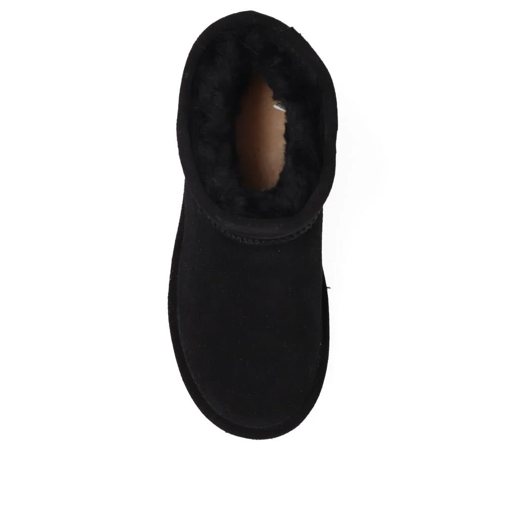 Soft, Faux-Fur-Lined Ankle Boots - EDNB40036 / 326 897 - Black - Image 5