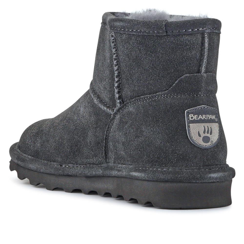 Soft, Faux-Fur-Lined Ankle Boots - EDNB40036 / 326 897 - Grey - Image 3