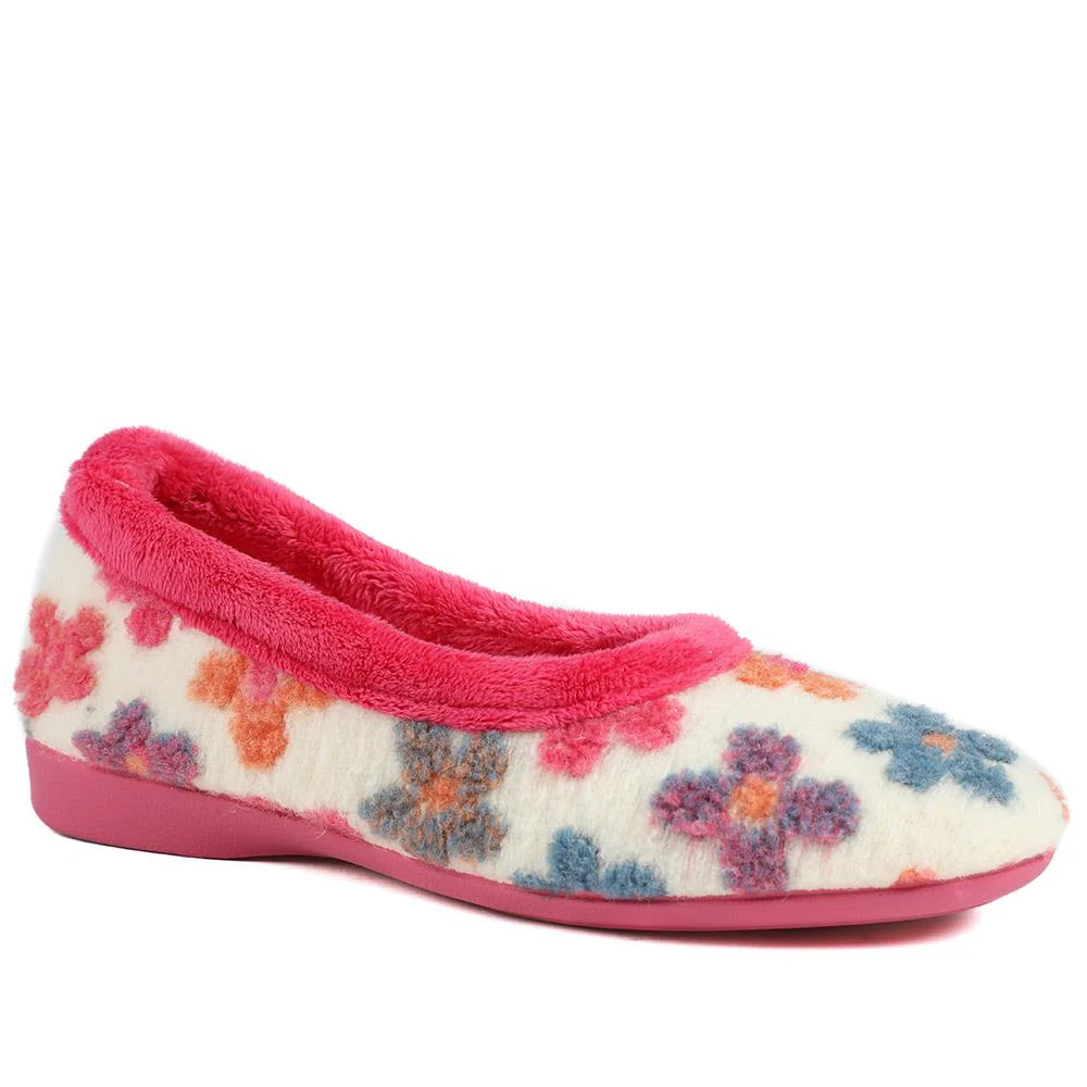 Soft Floral Full Slippers - FEVI43001 / 329 503 - Image 2