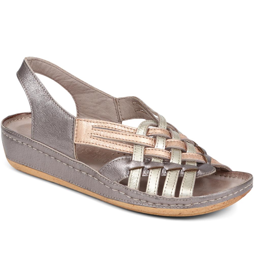 Soft Leather Slip-On Sandals - KARY39009 / 325 512 - Image 2