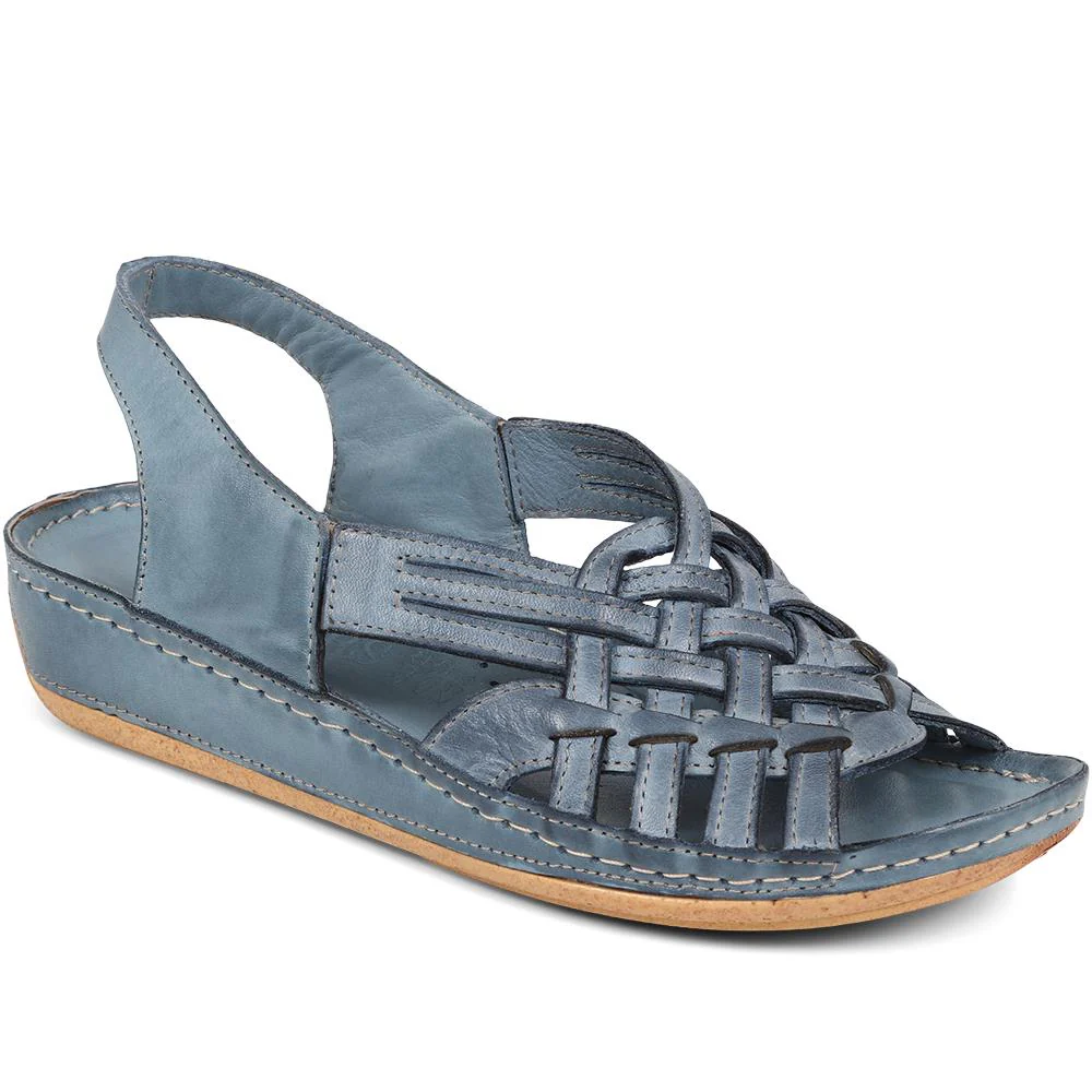 Soft Leather Slip-On Sandals - KARY39009 / 325 512 - Image 3